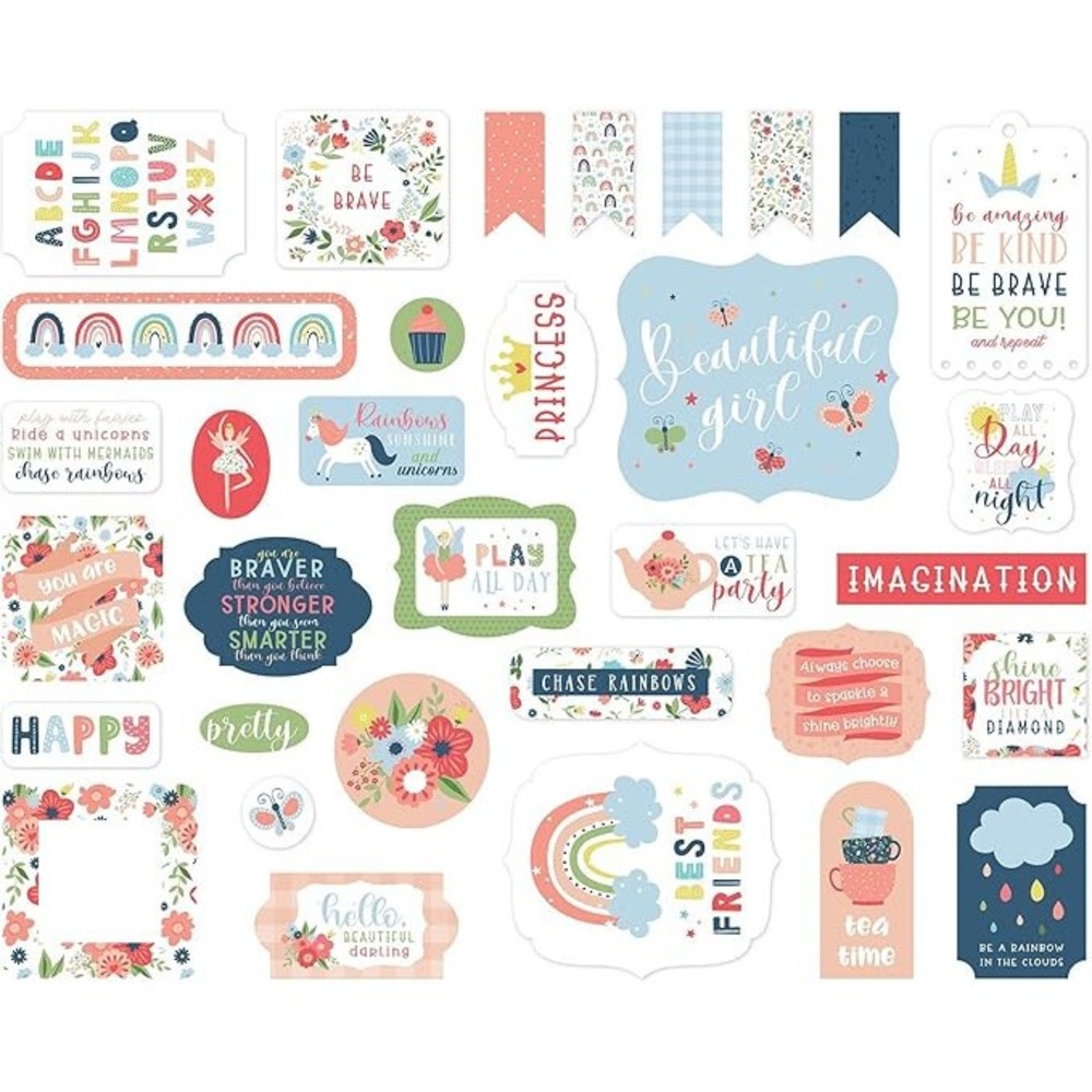 Echo Park Paper Co. Little Dreamer Girl Ephemera